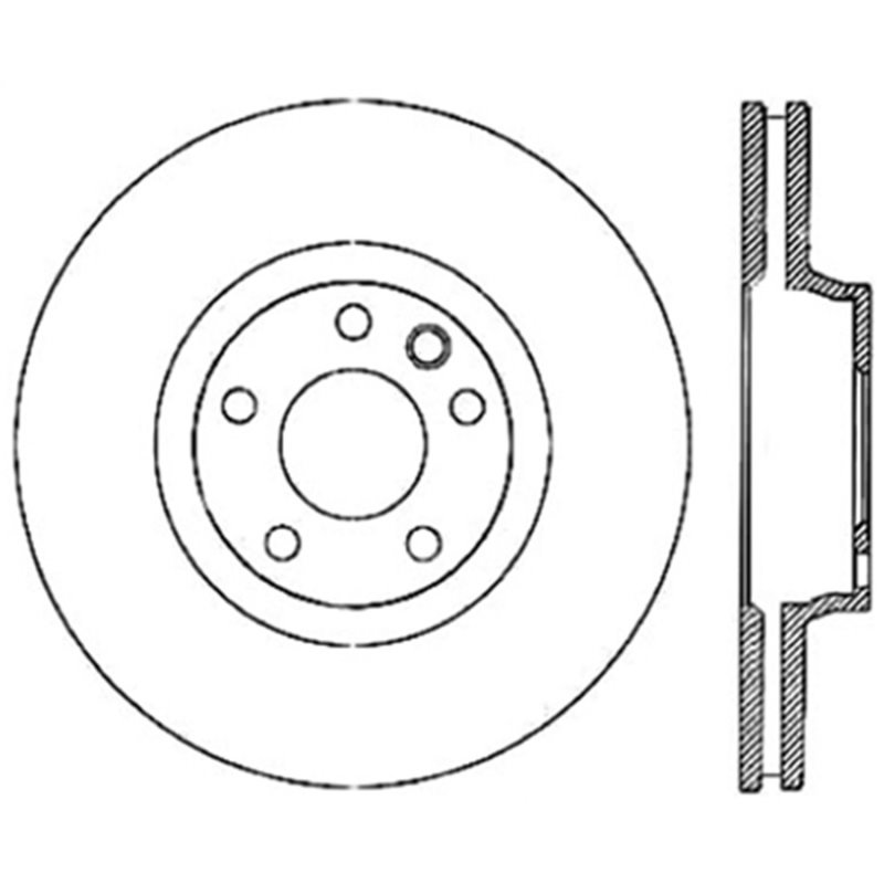 StopTech Power Slot 07-15 Audi Q7 / 04-17 Porsche Cayenne Front Left Cryo Slotted Rotor