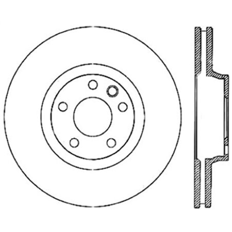 StopTech Power Slot 07-15 Audi Q7 / 04-17 Porsche Cayenne Front Left Cryo Slotted Rotor