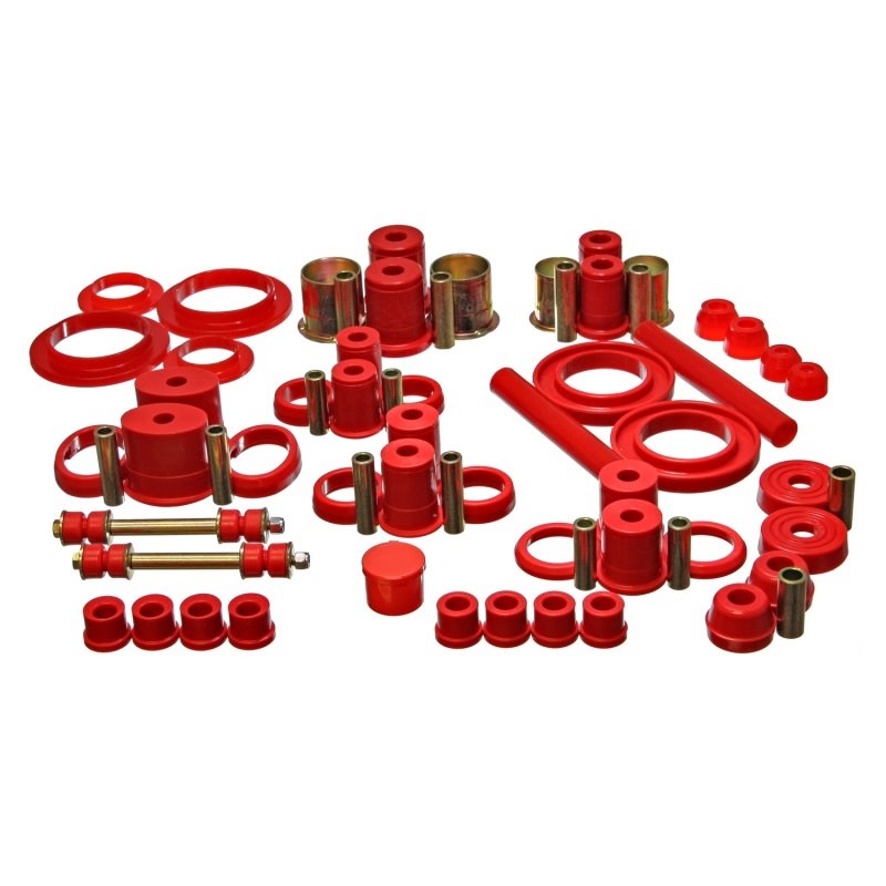 Energy Suspension 94-98 Ford Mustang Red Hyper-flex Master Bushing Set