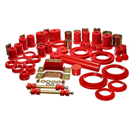 Energy Suspension 94-95 Ford Mustang Red Hyper-flex Master Bushing Set w/ V-8