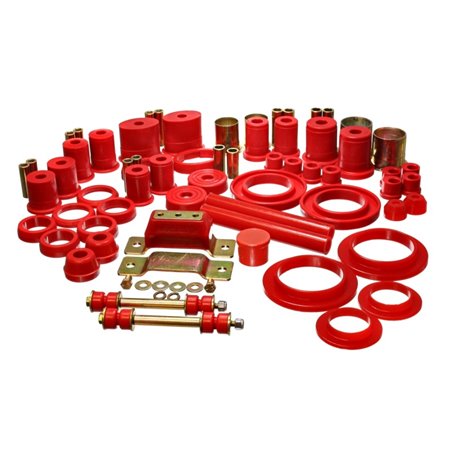 Energy Suspension 94-95 Ford Mustang Red Hyper-flex Master Bushing Set w/ V-8