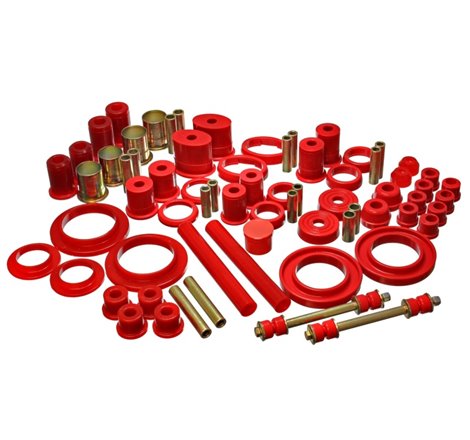 Energy Suspension 85-93 Ford Mustang Red Hyper-flex Master Bushing Set