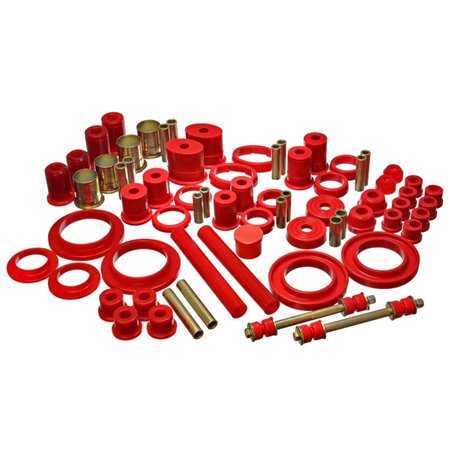 Energy Suspension 85-93 Ford Mustang Red Hyper-flex Master Bushing Set