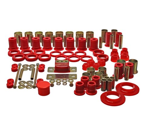 Energy Suspension 78-87 Oldsmobile Cutlass/442/F-85/Europa Red Hyper-flex Master Bushing Set