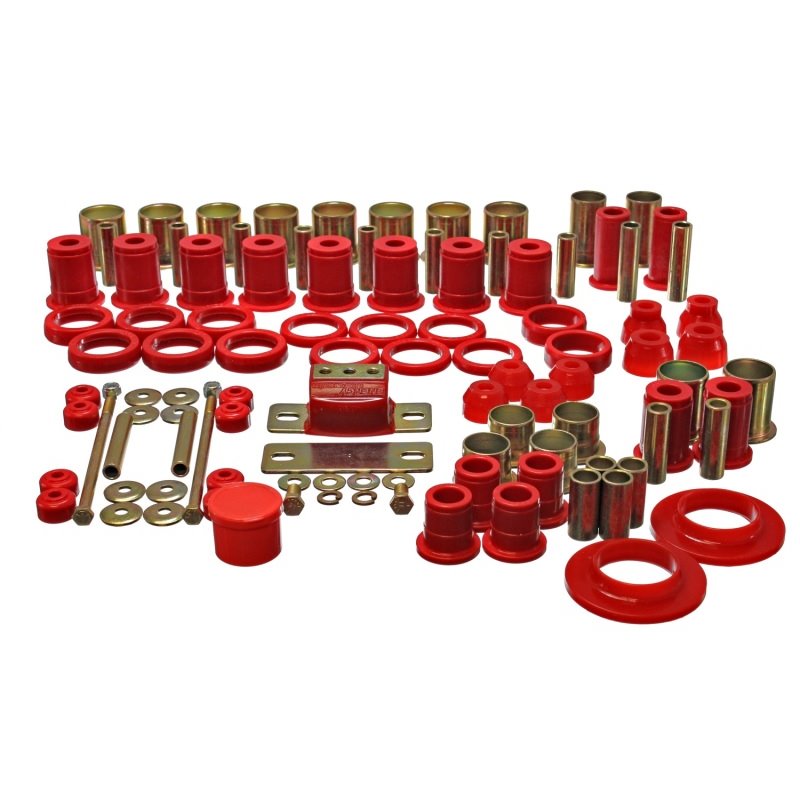 Energy Suspension 78-87 Oldsmobile Cutlass/442/F-85/Europa Red Hyper-flex Master Bushing Set