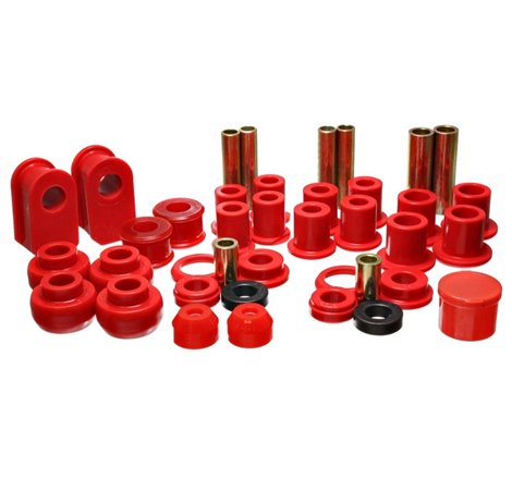 Energy Suspension 92-06 Ford E-250/E-350 Van 2WD Red Hyper-flex Master Bushing Set