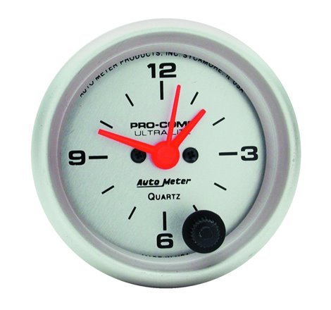 Autometer Ultra-Lite 52mm Short Sweep Electronic Clock