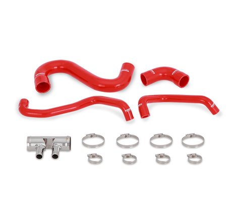 Mishimoto 2015+ Ford Mustang GT Silicone Lower Radiator Hose - Red