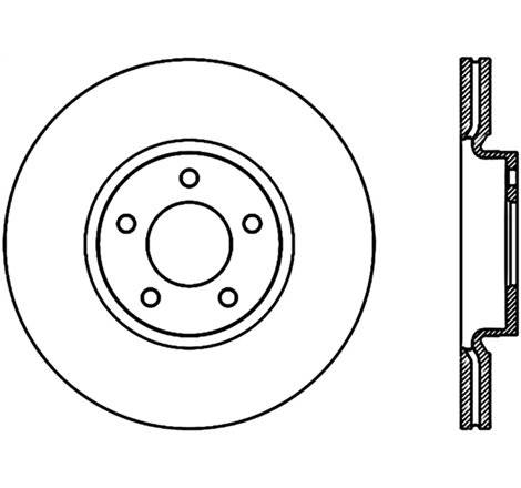 StopTech 2007-2013 Mazda 3 2.3L Cryo Drilled Right Front Brake Rotor