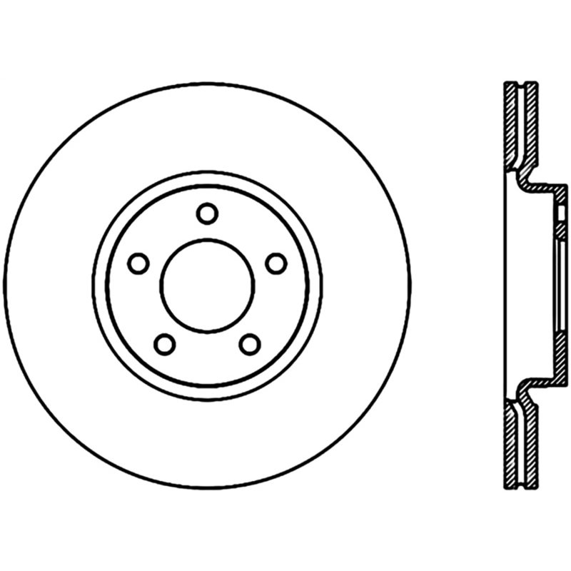 StopTech 2007-2013 Mazda 3 2.3L Cryo Drilled Right Front Brake Rotor