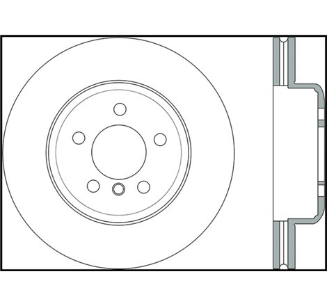 StopTech 2011-2013 BMW 535i / 2012-2016 BMW 640i Slotted & Drilled Front Left Brake Rotor