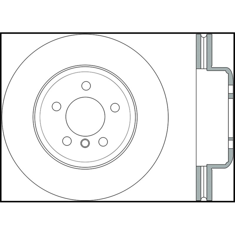 StopTech 2011-2013 BMW 535i / 2012-2016 BMW 640i Slotted & Drilled Front Left Brake Rotor