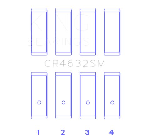 King Nissan HR15/16DE (Size STD) Rod Bearing Set