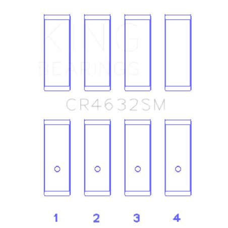 King Nissan HR15/16DE (Size STD) Rod Bearing Set