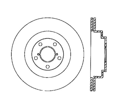 StopTech Power Slot 06-07 WRX / 05-08 LGT Rear Left Slotted Rotor