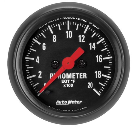 Autometer Z Series 52mm 2000 Degree Pyrometer (EGT) Gauge