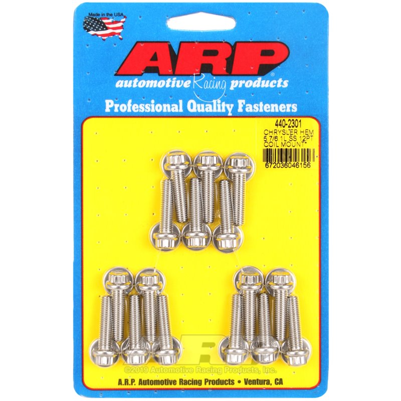 ARP Chrysler Hemi 5.7/6.1L SS 12pt Coil Mount Bolt Kit