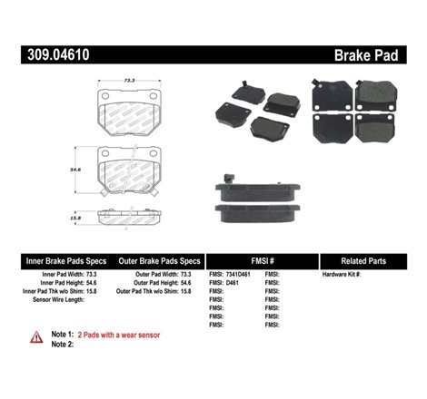 StopTech Performance 06-07 WRX Rear Brake Pads