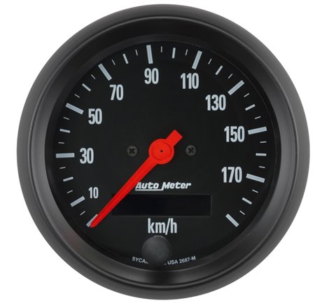 Autometer Z-Series 0-190KM/H 3-3/8in Electric Prog. Speedometer W/ LCD ODO Gauge