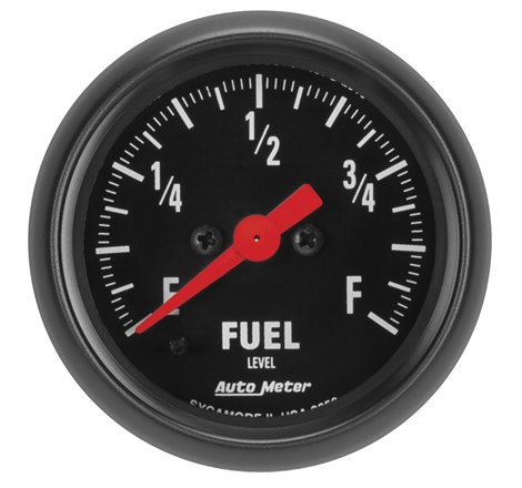 Autometer Z Series 0-280Ohm 2-1/16in. Programmable Fuel Level Gauge