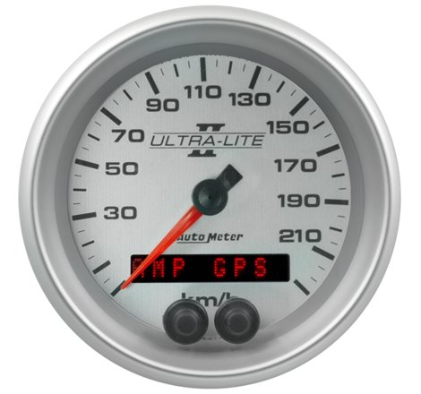 Autometer Ultra-Lite II 3-3/8in. 225KM/H (GPS) Speedometer Gauge