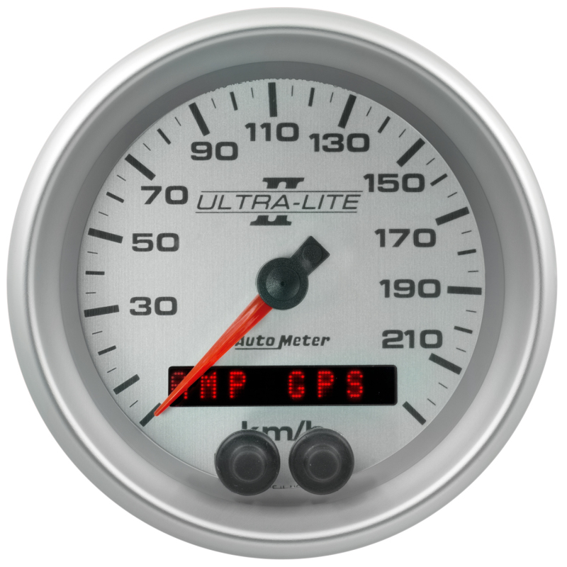 Autometer Ultra-Lite II 3-3/8in. 225KM/H (GPS) Speedometer Gauge