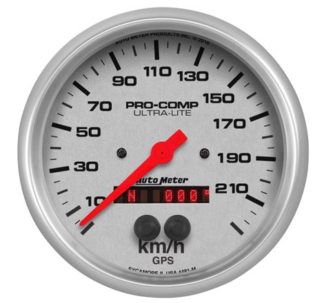 Autometer Ultra-Lite 5in. 225KM/H (GPS) Speedometer Gauge