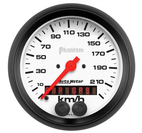 Autometer Phantom 3-3/8in. 0-225KM/H (GPS) Speedometer Gauge