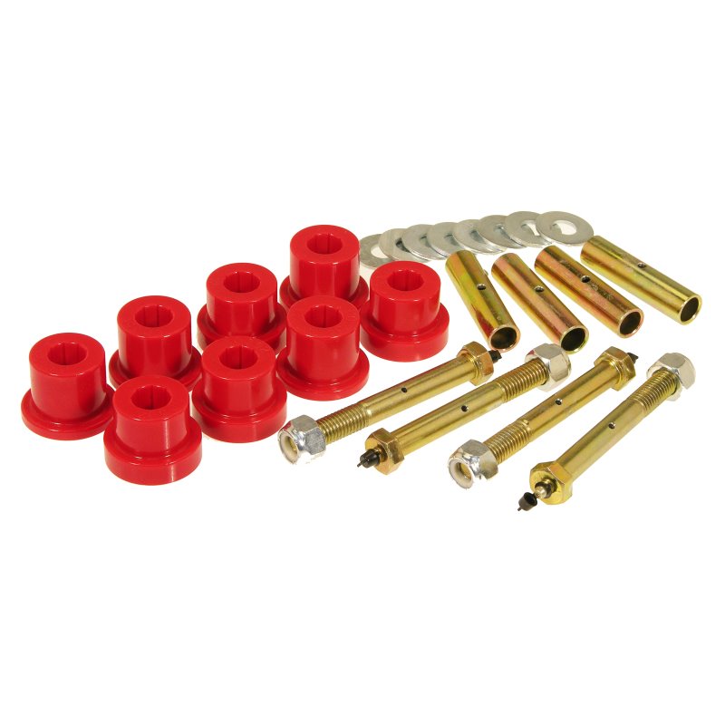 Prothane 76-86 Jeep CJ5/7/8 Front & Rear Main Spring Eye Bushings - Red