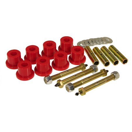 Prothane 87-96 Jeep YJ Front & Rear Main Spring Eye Bushings - Red