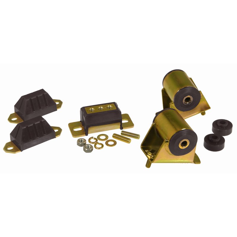 Prothane 87-96 Jeep YJ Drivetrain Kit - Black