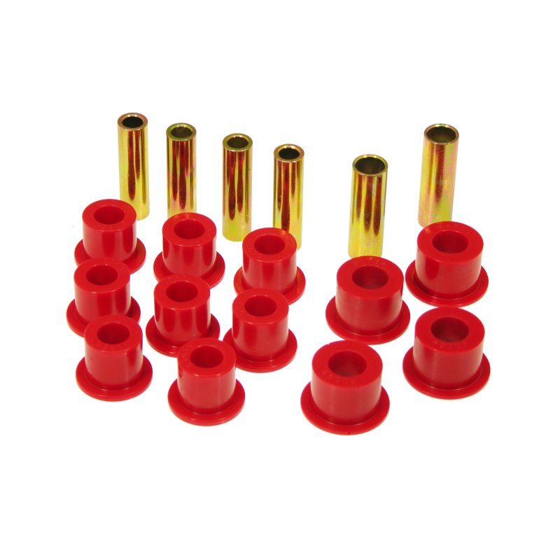 Prothane 86.5-97 Nissan Hardbody 4wd Spring & Shackle Bushings - Red