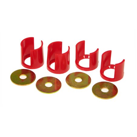 Prothane 89-94 Nissan 240SX Rear Subframe Inserts - Red