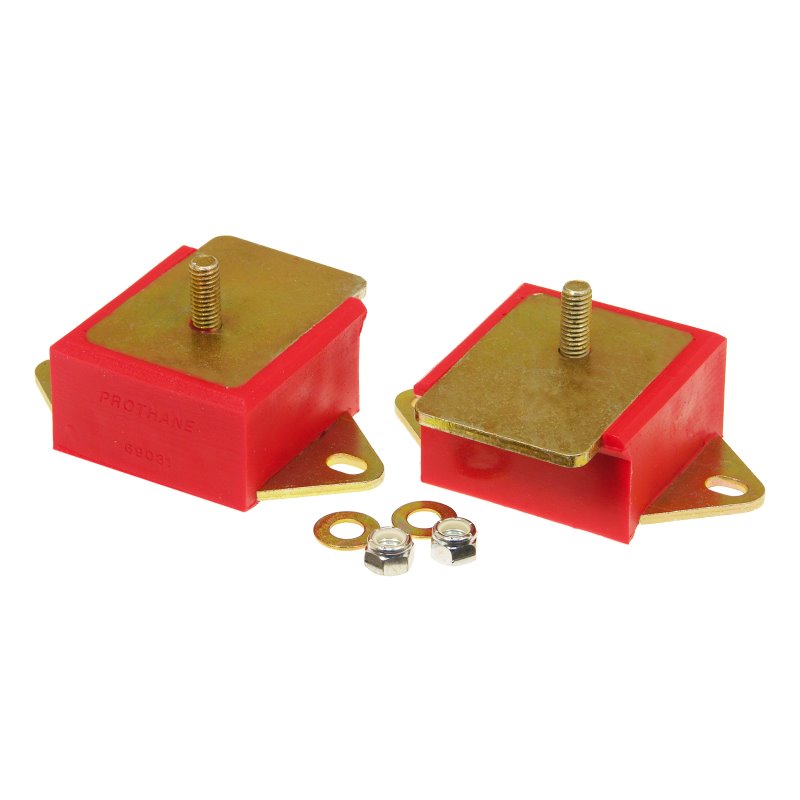 Prothane 72-86 Jeep CJ 6cyl Motor Mounts - Red