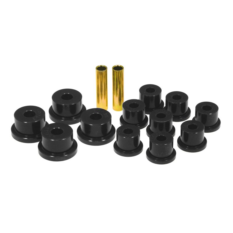 Prothane 85-88 Suzuki Samurai Spring & Shackle Bushings (OEM Shackles) - Black