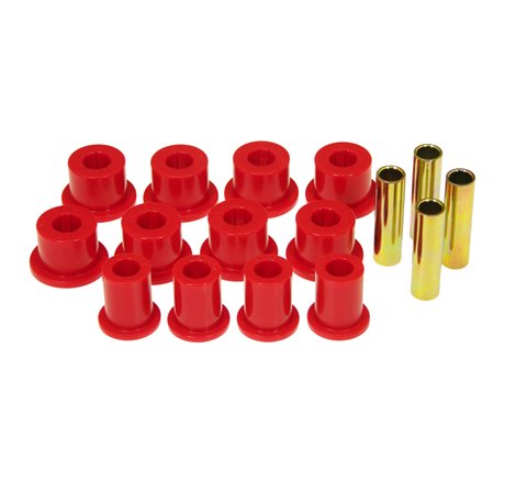 Prothane 89-99 Toyota Truck 4wd Rear Spring & Shackle Bushings - Red