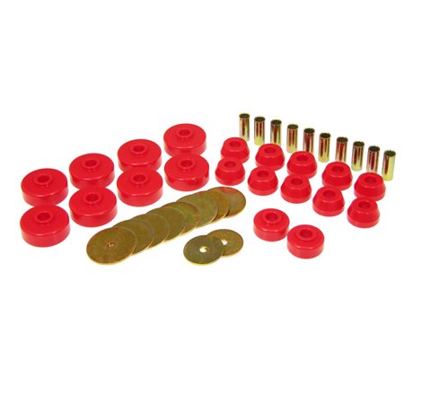 Prothane 84-88 Toyota 4Runner Body Mount Kit - Red