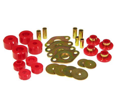 Prothane 95-00 Toyota P/U 2/4wd Body Mount Kit - Red