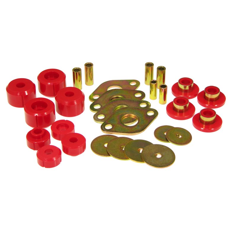 Prothane 95-00 Toyota P/U 2/4wd Body Mount Kit - Red