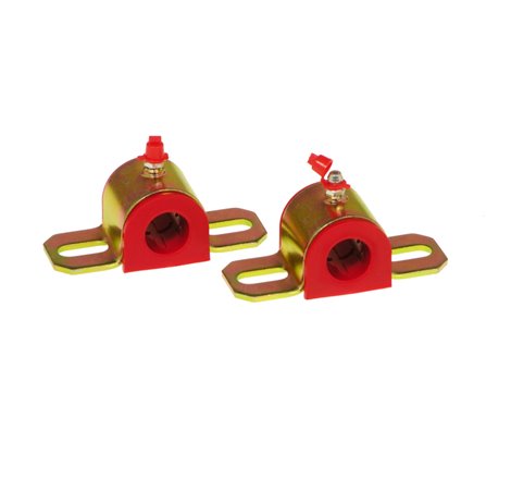 Prothane Universal Greasable Sway Bar Bushings - 19MM - Type A Bracket - Red