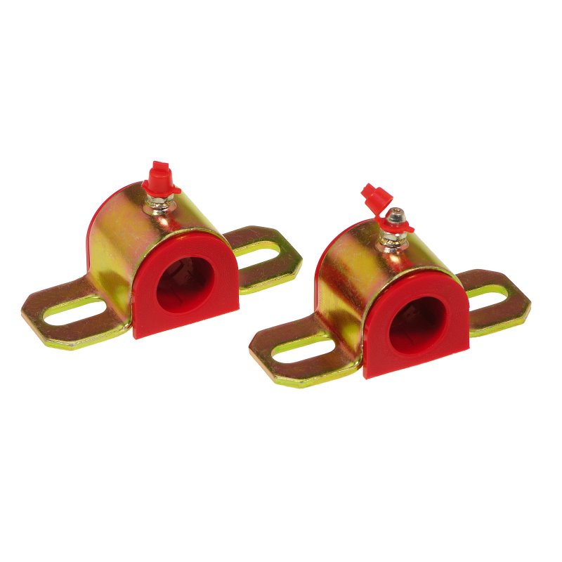 Prothane Universal Greasable Sway Bar Bushings - 21MM - Type A Bracket - Red