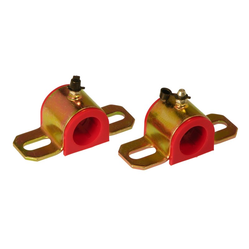 Prothane Universal Greasable Sway Bar Bushings - 24MM - Type A Bracket - Red