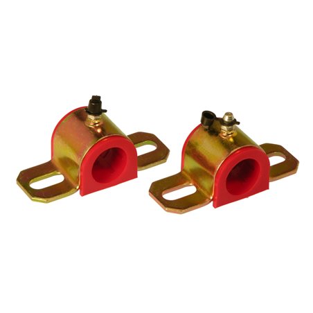 Prothane Universal Greasable Sway Bar Bushings - 24MM - Type A Bracket - Red