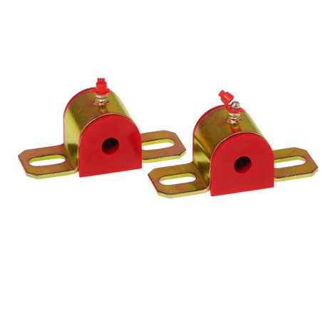 Prothane Universal Greasable Sway Bar Bushings - 1/2in - Type B Bracket - Red