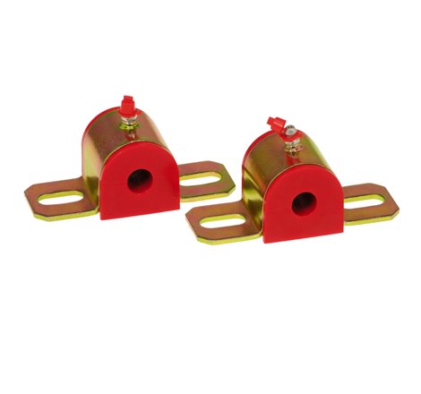 Prothane Universal Greasable Sway Bar Bushings - 9/16in - Type B Bracket - Red