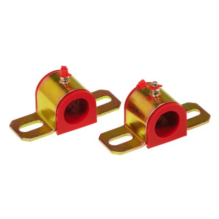 Prothane Universal Greasable Sway Bar Bushings - 1 1/8in - Type B Bracket - Red