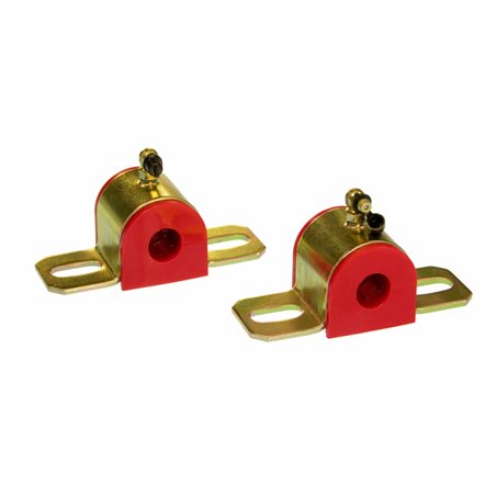 Prothane Universal 90 Deg Greasable Sway Bar Bushings - 11/16in - Type B Bracket - Red