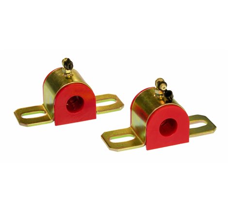 Prothane Universal 90 Deg Greasable Sway Bar Bushings - 3/4in - Type B Bracket - Red