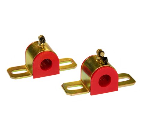 Prothane Universal 90 Deg Greasable Sway Bar Bushings - 13/16in - Type B Bracket - Red