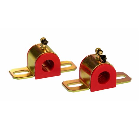 Prothane Universal 90 Deg Greasable Sway Bar Bushings - 7/8in - Type B Bracket - Red